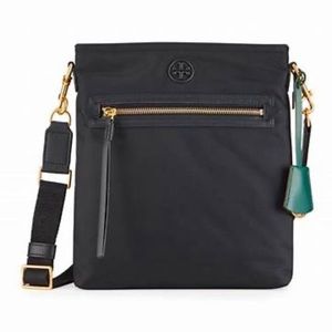 Tory Burch Perry black nylon swingpack / crossbody bag